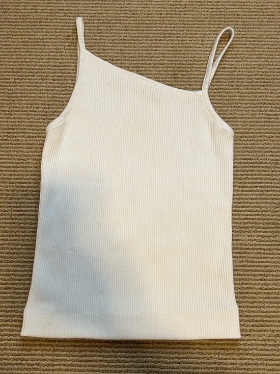 Marie Oliver Tops - Marie Oliver Asymmetric White trini Tank XS